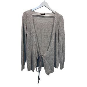 Diesel Black Gold Sweater Womens Size XS Tie Cardigan Made in Italy Lux Lagen